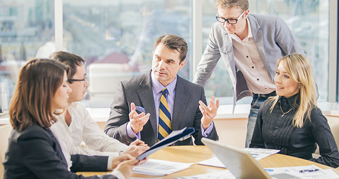 Communication skills in a business meeting